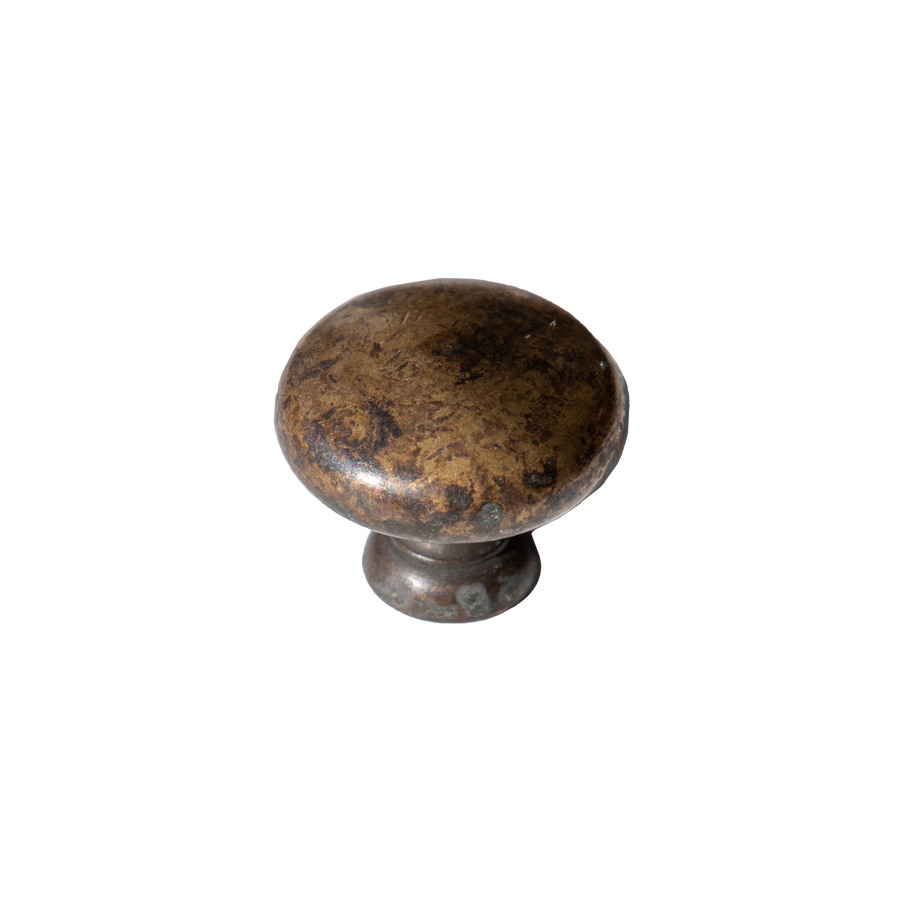 Italian Aged Brass Mushroom Knob
